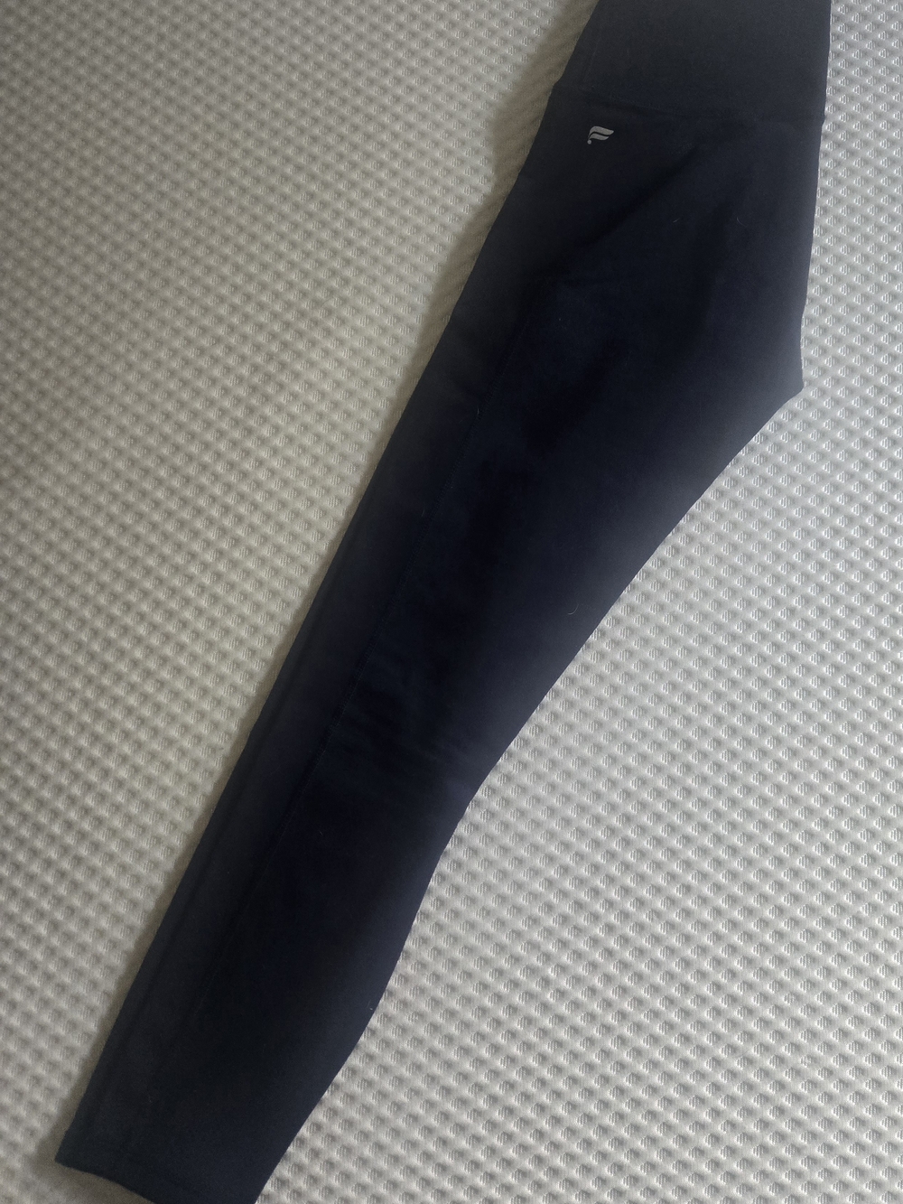 Fabletics Define PowerHold High-Waisted Leggings 7/8 Palm Green & Abyss - Picture 6 of 6